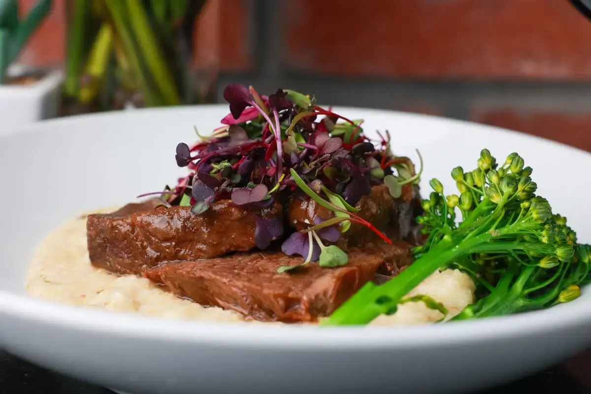 Creekside Sedona signature dishes Maryland Blue Crab CakeBraised Short Rib Ahi Tuna Burger